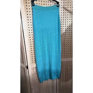 Free People NEW women midi maxi knit skirt
Size XS teal pencil skirt NWT